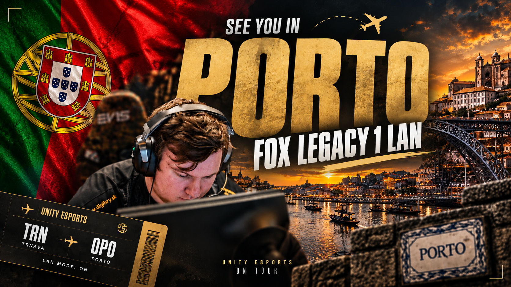 UNiTY ESPORTS MÍŘÍ NA LAN DO PORTUGALSKA